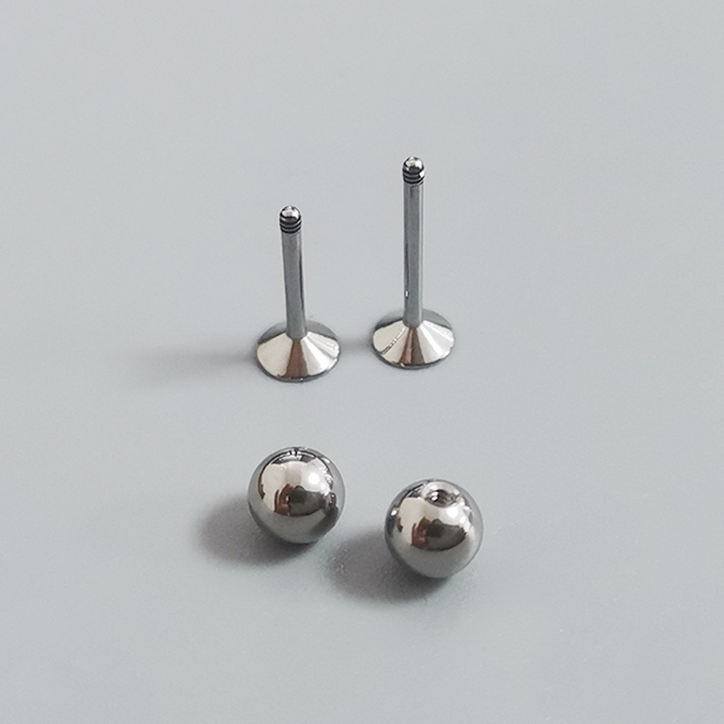 G23 Titanium Cartilage Earring - 16G External Thread Ball Stud - ASTM F136 Piercing Jewelry 4mm - Image 3
