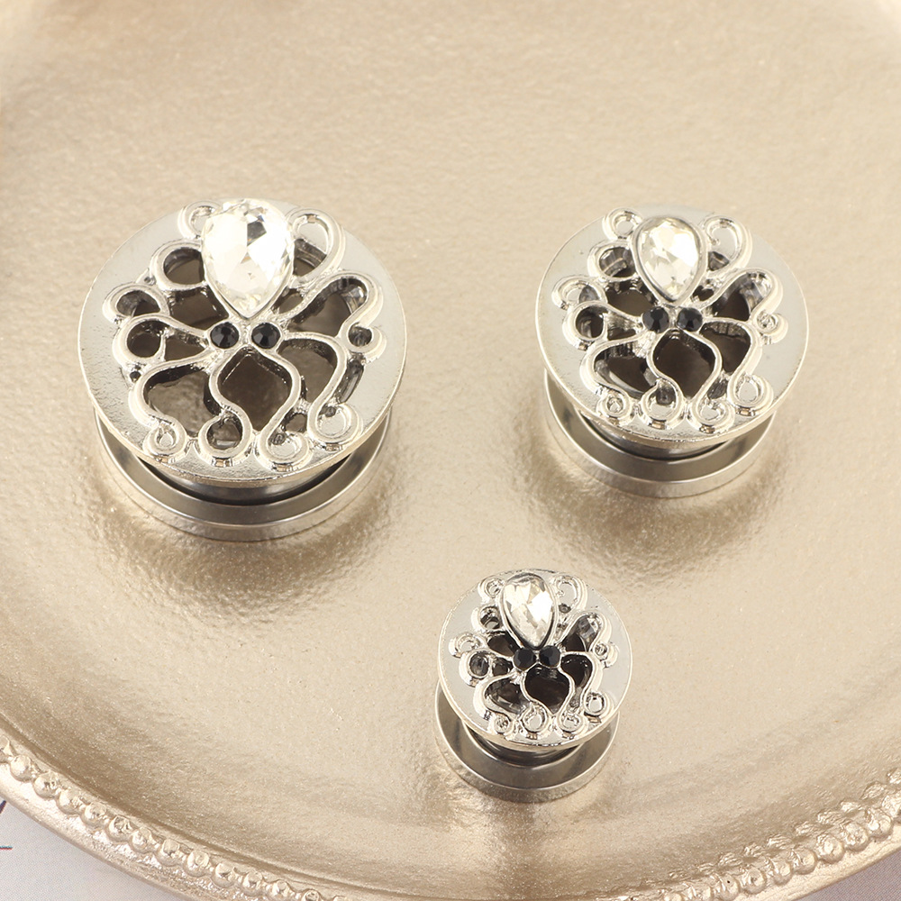 Stainless Steel Octopus Ear Expander Plug - 16mm Geometric Ear Gauges for Stretched Lobes - Image 2