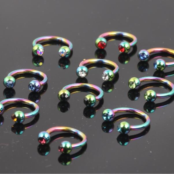 Stainless Steel Color CBR Nose Nail Nose Ring Earring Universal Piercing Jewelry Wholesale - Image 2