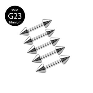 16G Star Bridge Nail Lip Ring Titanium Alloy G23 Body Piercing Jewelry