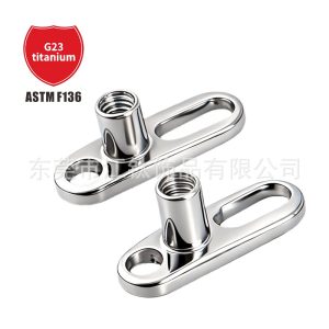 G23 Titanium Subcutaneous Implant Nail Clavicle Nail Base Body Piercing Jewelry
