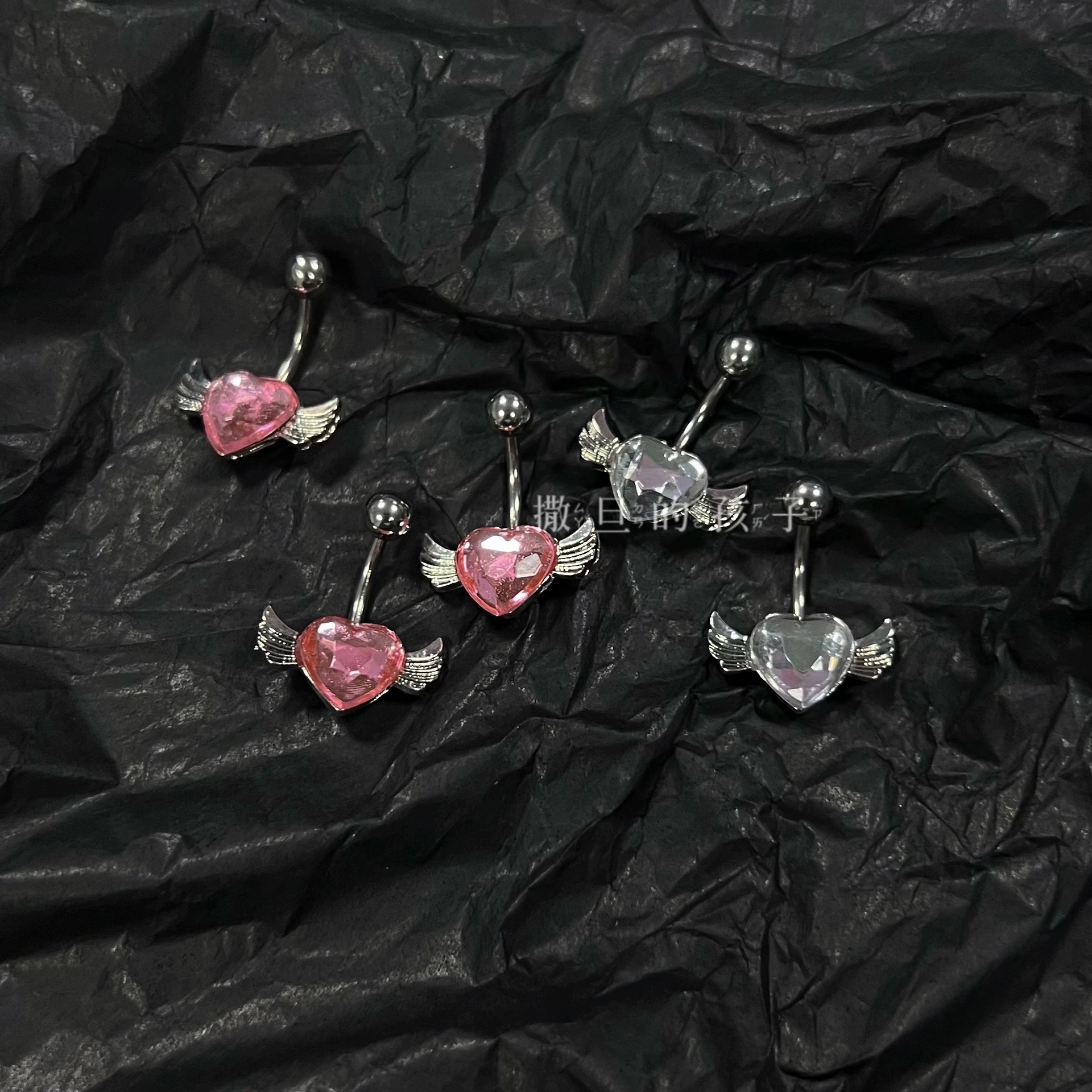 Pink Flower Wild Fan Trace Belly Button Ring Hot Girl Style 316L Surgical Steel Externally Threaded Navel Piercing Jewelry - Image 5
