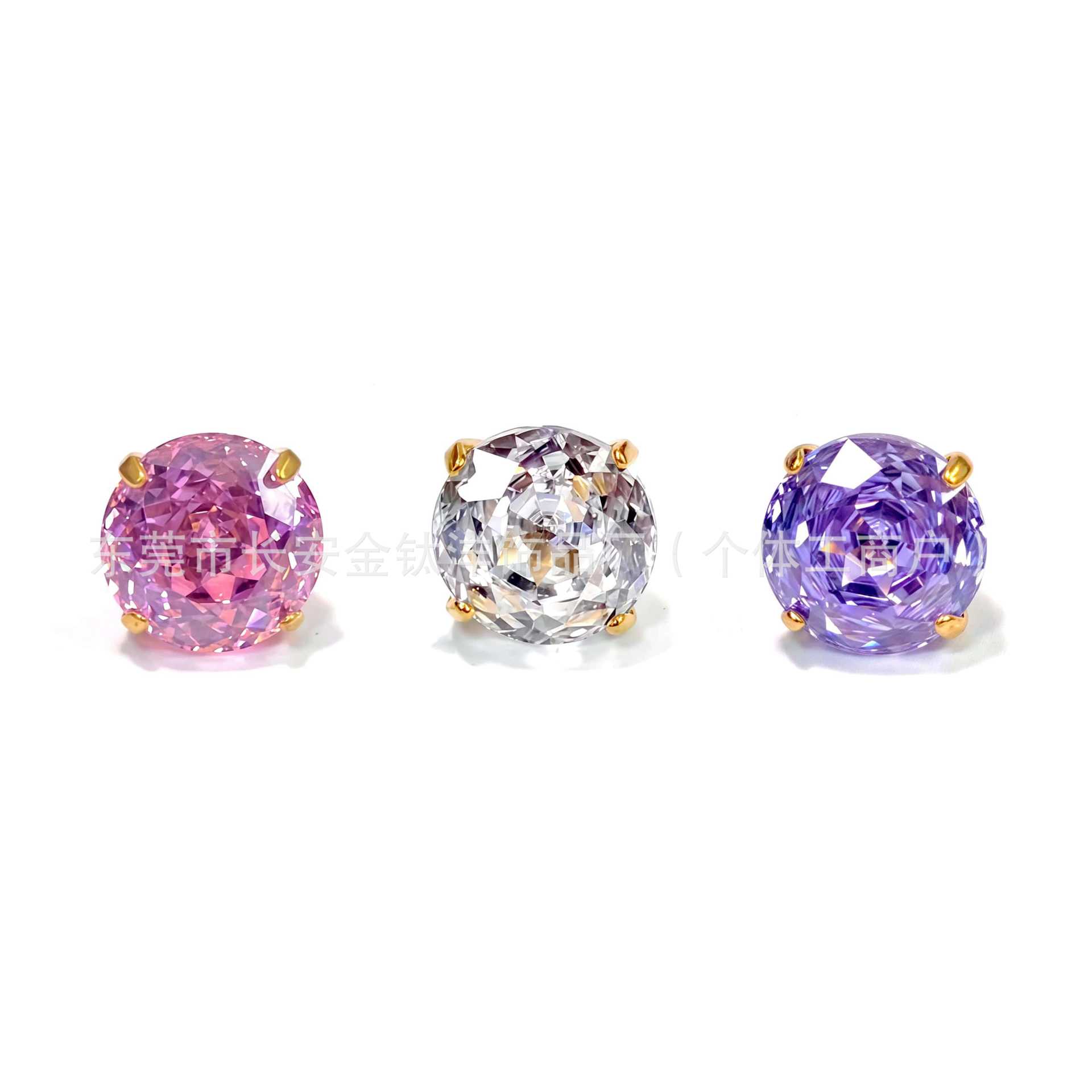F136 Titanium 18K Gold Plated Rose Cut Lip Labret Stud Earring Cartilage Ear Bone Piercing Jewelry - Image 2