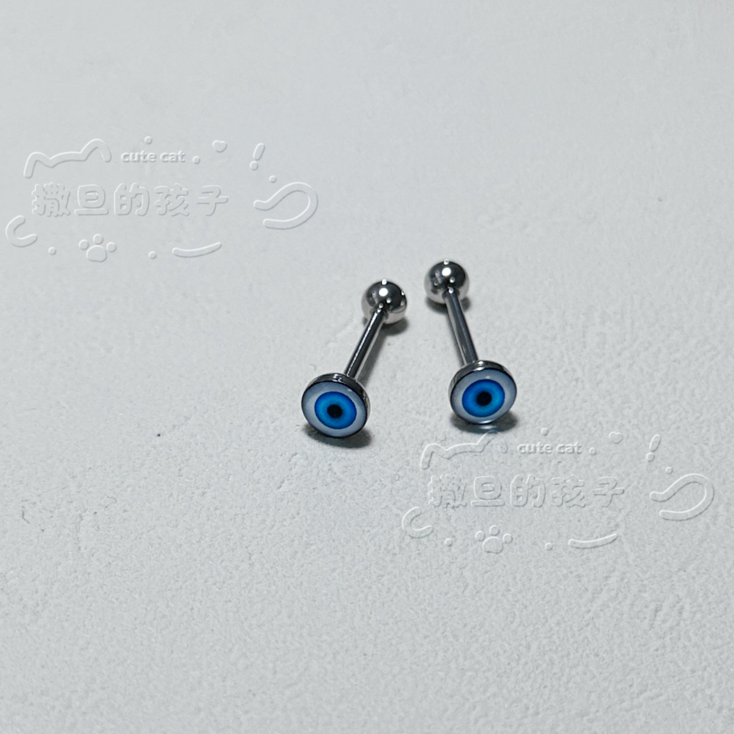 Satan's Child Evil Eyes Tongue Nail Piercing Ring 316L Surgical Steel Tongue Barbell Drinkable Tongue Ring Sweet and Cool Sexy - Image 4