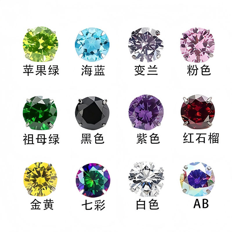 G23 Titanium Alloy 5A Zircon External Thread Claw Head Lip Ear Nose Piercing Jewelry Labret Stud - Image 3