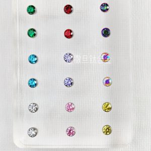F136 Titanium Alloy Internally Threaded Lip Stud Burst Lip Nail Ear Bone Nail Titanium Ear Nail