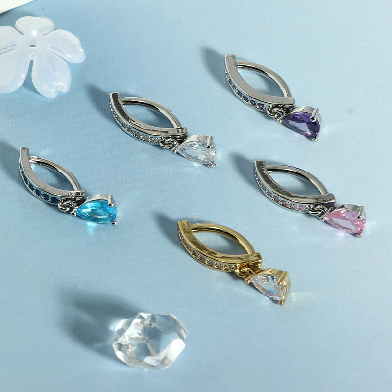 Stainless Steel Inverted Navel Ring with Zircon CZ Simple Sweet Belly Button Piercing Jewelry in Stock - Image 4
