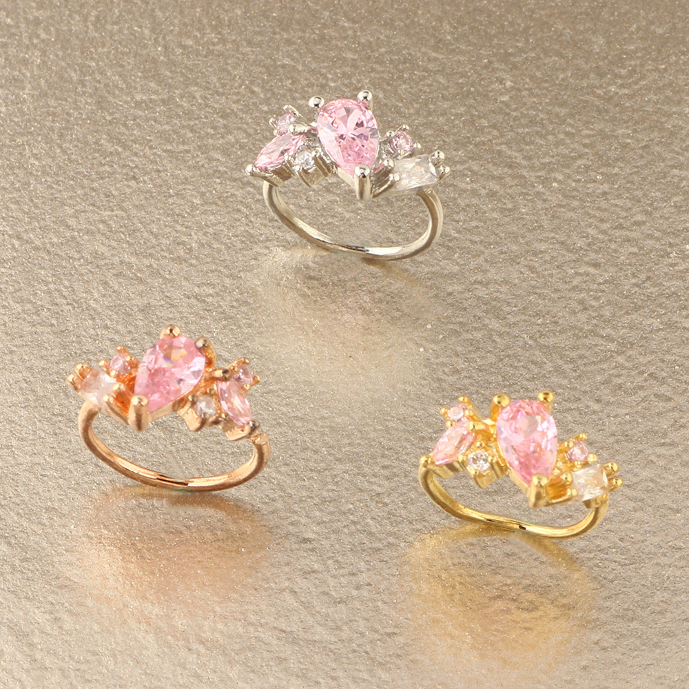 European American Zircon Nose Ring Nose Nail Piercing Jewelry Ear Bone Nail Ear Bone Ring Cartilage Earrings Stud Flower Copper - Image 4