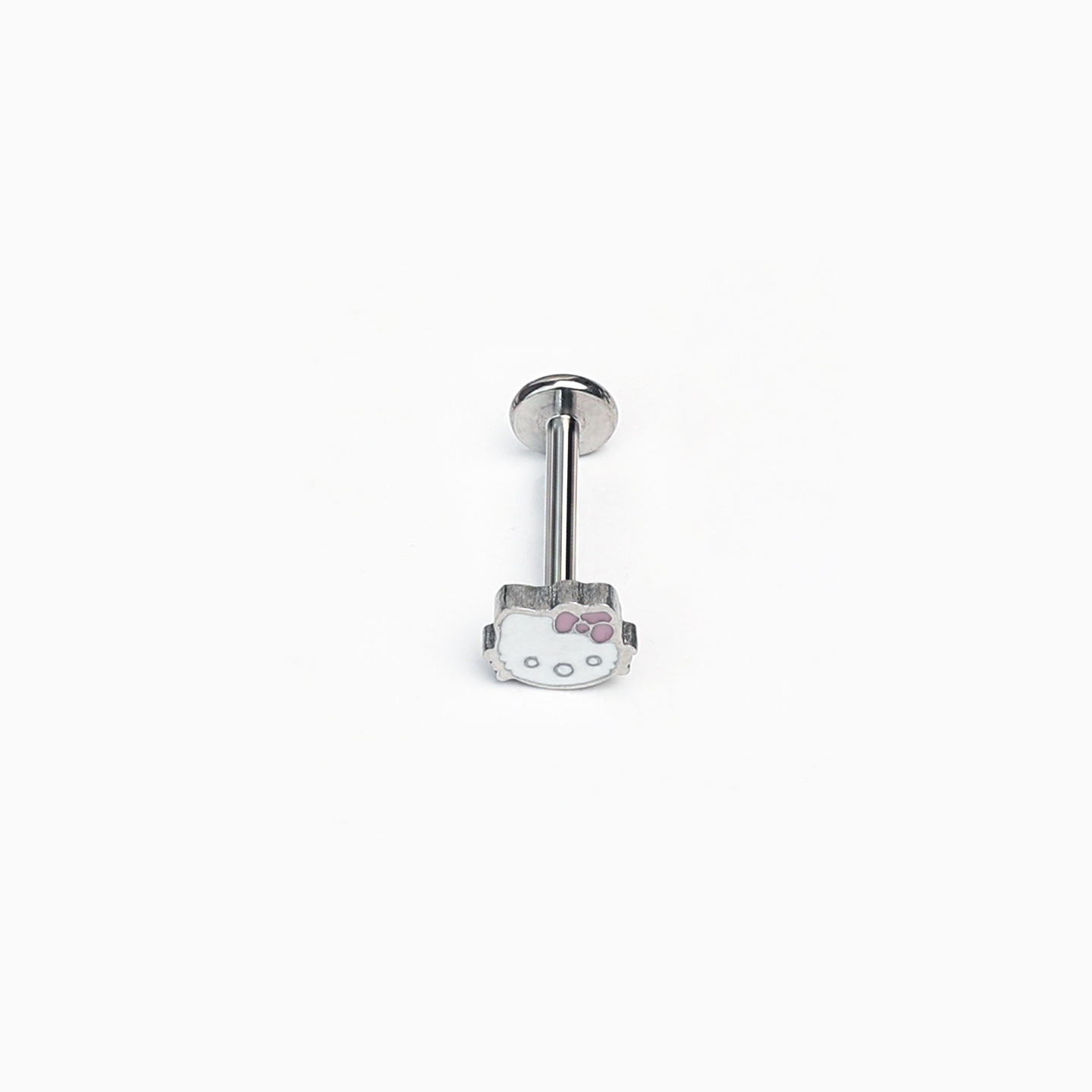 Cute Kitty Cat Lip Piercing Internally Threaded Titanium Steel Sweet Ear Bone Piercing Jewelry for Women Hot Girl - Image 3