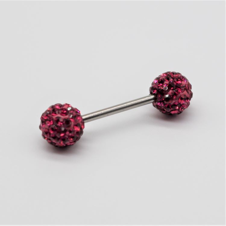 G23 Titanium Alloy Straight Earring Double-Ended Piercing with Soft Clay Mud Diamond Pure Titanium Piercing Jewelry - Image 4