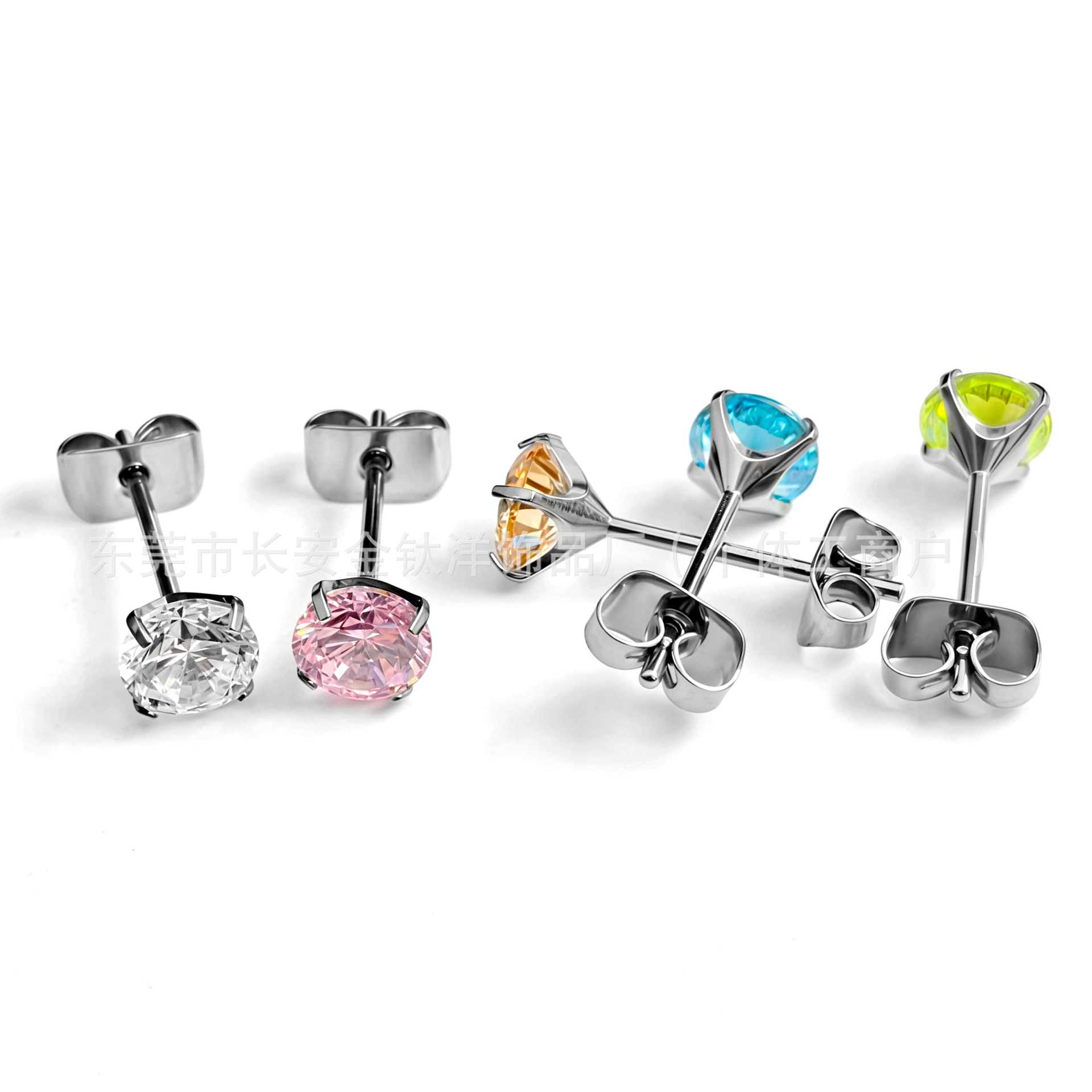 G23 Titanium 0.8mm Ear Stud Claw Set 5A Zircon Cartilage Labret Stud Body Piercing Jewelry - Image 5