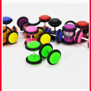Acrylic Candy Colored Ball Ear Stud Ear Bone Nail Body Jewelry Japanese Korean Style