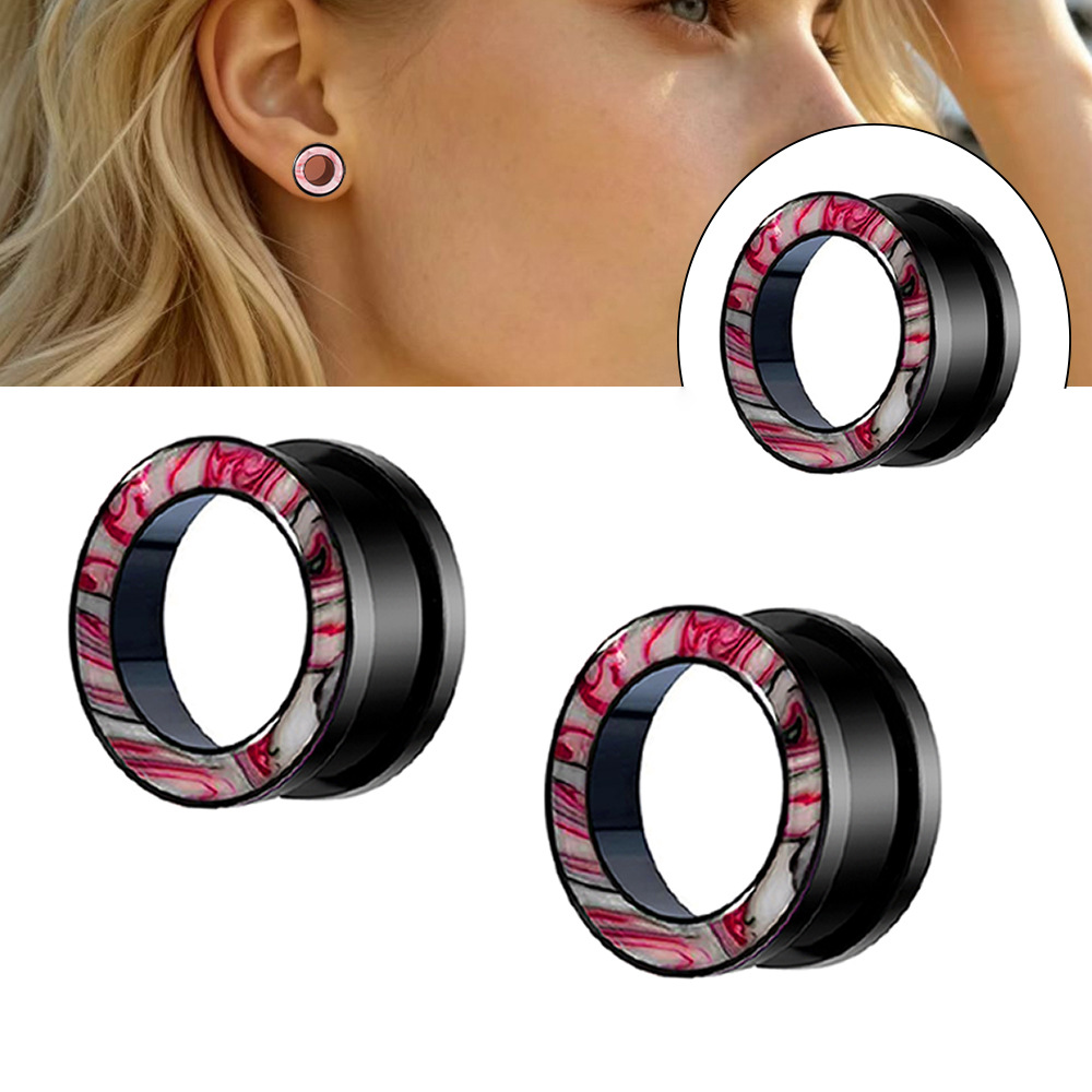 16mm Stainless Steel Double Horned Ear Cuff, Geometric Punk Hollow Ear Expander, Ear Piercing Jewelry - Image 5