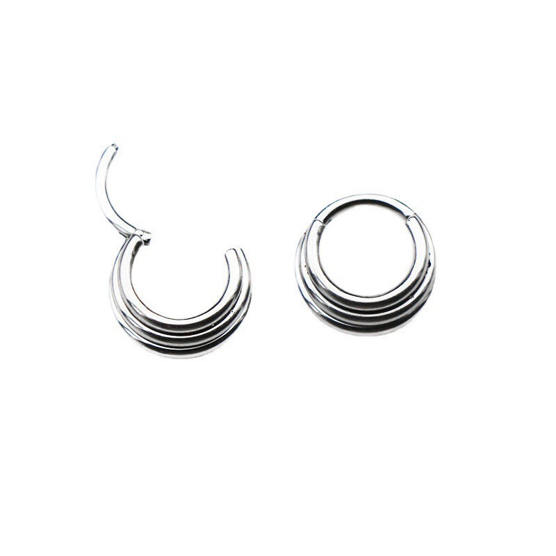 316L Stainless Steel Nose Ring Hoop 1.2x10mm Gold Closed Nose Piercing Jewelry - Image 4