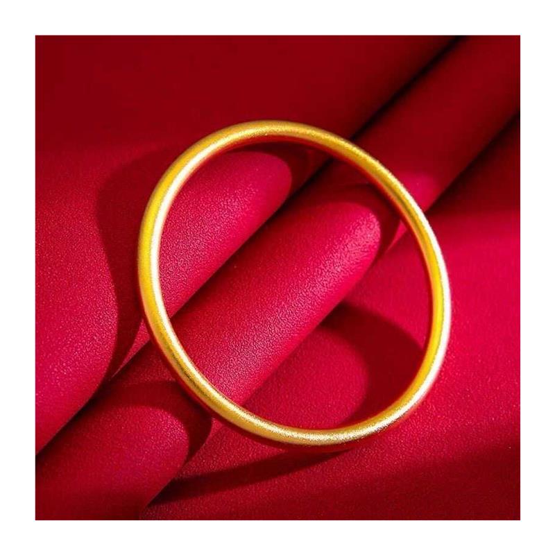 Gold Hollow Design Stainless Steel Bangle Bracelet for Women - Image 4