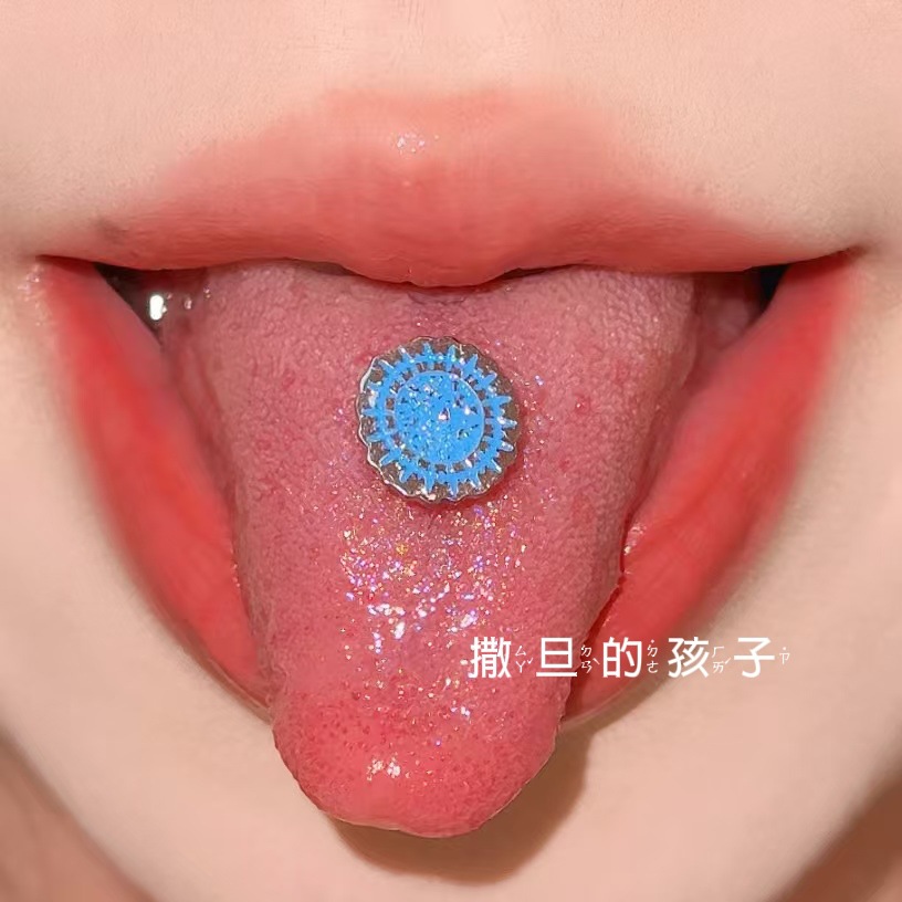 Satan's Child Black Deacon Tongue Nail Titanium Steel Tongue Ring Barbell Piercing Jewelry for Women Men - Image 4