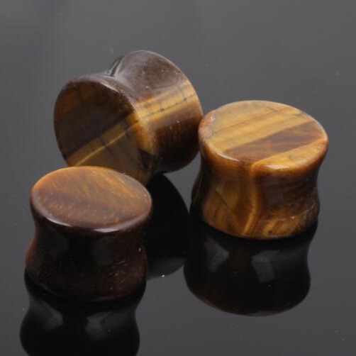 Tiger's Eye Acrylic Ear Tunnel Solid Ear Expander Plug Gauges for Body Piercing Hot Sale - Image 3