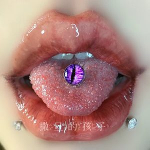 Hot Girl Tongue Barbell Stainless Steel Round Head Tongue Piercing Jewelry 14G 12mm