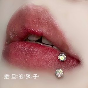 Satan's Child Lost in Tokyo 12mm Lip Ring 316L Surgical Steel Internally Threaded Flash Lip Hoop Lip Nail Ear Bone Ring