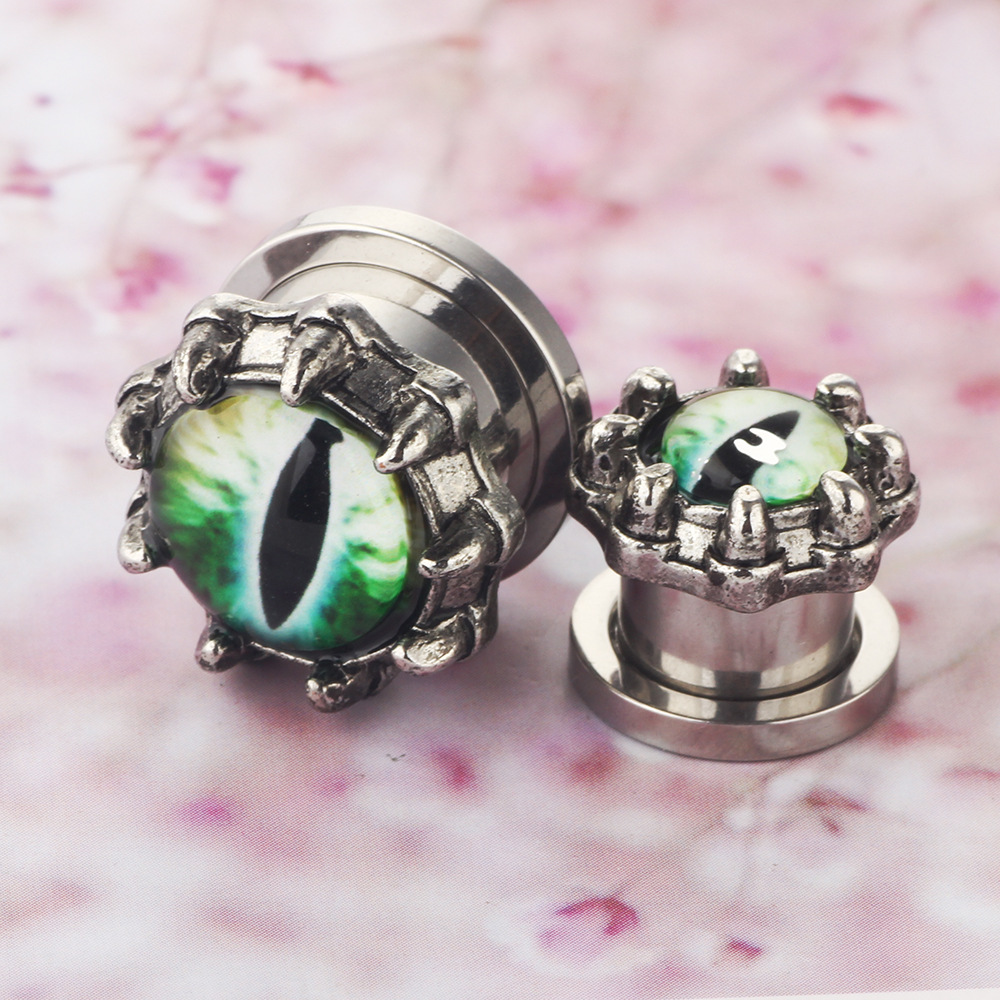 3D Longan Ear Tunnels 6mm-16mm Stainless Steel Ear Expansion Piercing Jewelry Geometric Style - Image 4