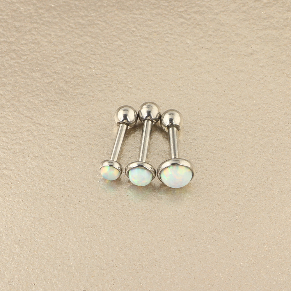 Opal Star Ear Climbing Earring 316L Surgical Steel Cubic Zirconia Cartilage Stud for Women - Image 4