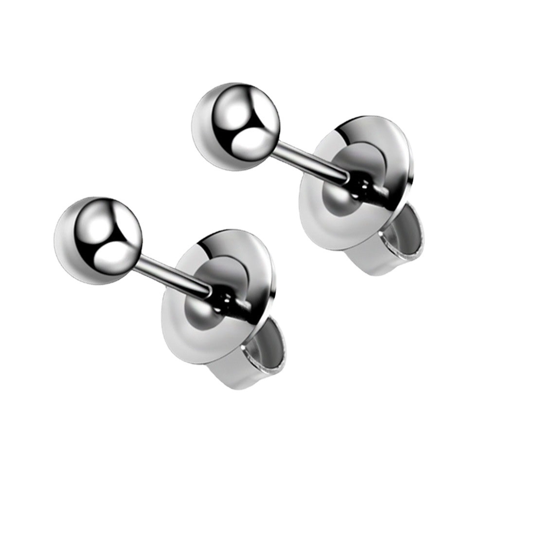 G23 Titanium Alloy with Diamond December Set Fine Needle Integrated Earrings Titanium Butterfly Buckle Earplugs Piercing Jewelry - Image 5