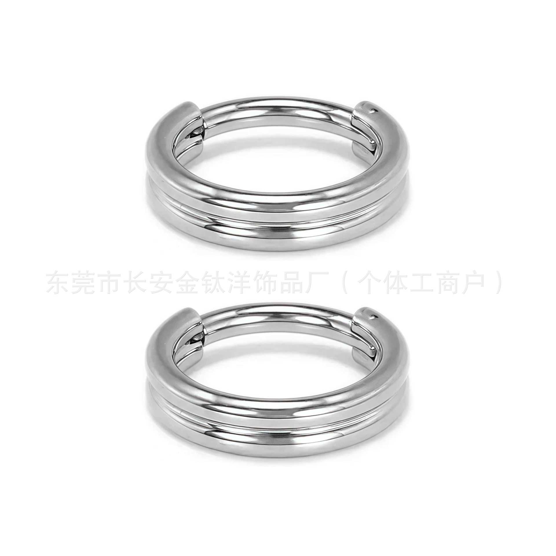 F136 Titanium Earrings Two-Layer Closed Ring Pinless Nose Ring Seamless Ring G23 Titanium Alloy Piercing Jewelry - Image 4