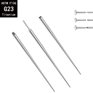 G23 Titanium Guide Needle Internal External Thread Straight Plug-In Piercing Tool F136 Alloy Rod