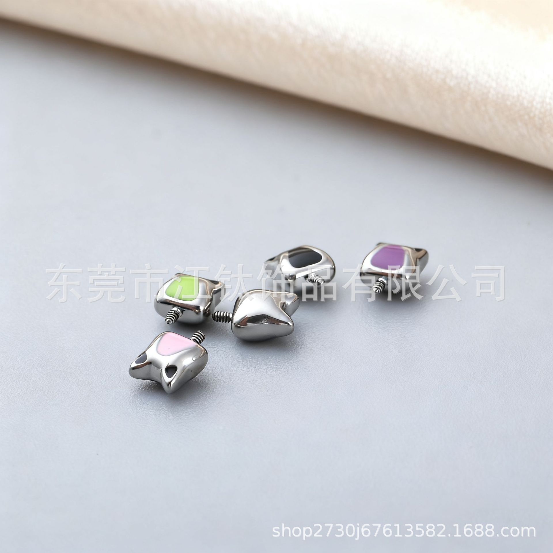 G23 Titanium Faceless Cat Stud Earrings - 1.2x10mm Cartilage Piercing Jewelry - Image 3