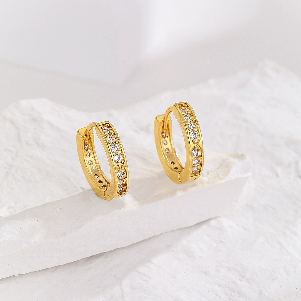 Gold Geometric Stud Earrings - Simple Fashion Trendy Earrings for Women Wholesale - Image 2