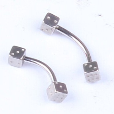 Fashion Curved Barbell Lip Ring Nose Nail Lip Stud Ear Stud Basic Piercing Jewelry - Image 2