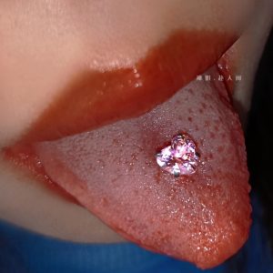 Red 12mm Barbell Tongue Ring, 316L Surgical Steel, External Thread, Wholesale Tongue Piercing Jewelry