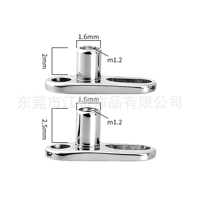 G23 Titanium Subcutaneous Implant Nail Clavicle Nail Base Body Piercing Jewelry - Image 2