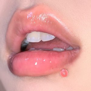 Solid Color Acrylic Ear Bone Nail Straight Nail Lip Piercing Jewelry 316L Surgical Steel External Thread Niche Hot Girl
