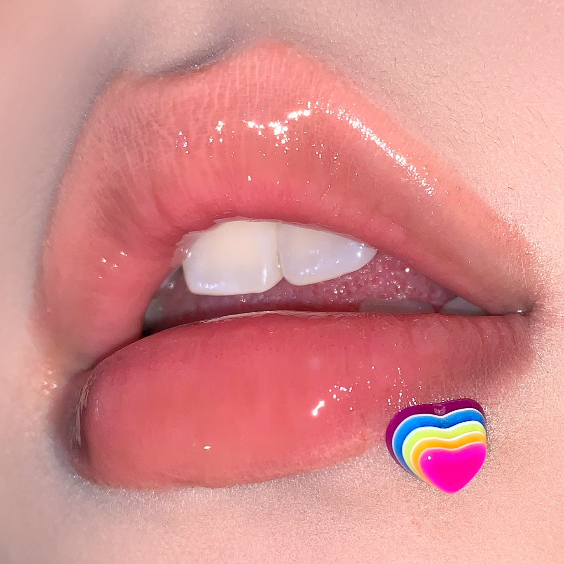 Colorful Star Heart Lip Nail Dopamine Sexy Style Titanium Steel Ear Bone Nail Piercing Jewelry Wholesale - Image 5
