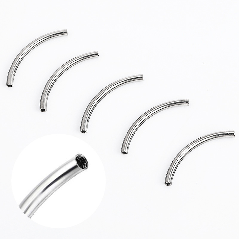 Zesen F136 Titanium Alloy Eyebrow Stud Internally Threaded Curved Bar G23 Banana Bar 14G 16G Body Jewelry - Image 3