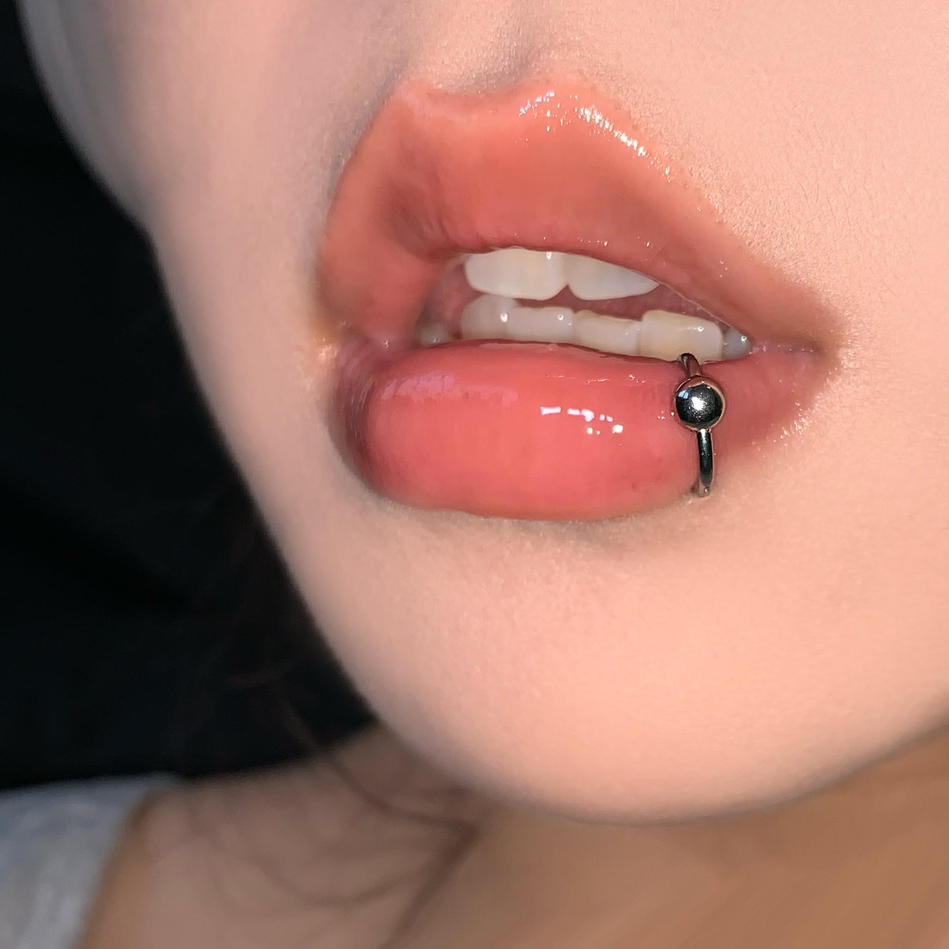 316L Surgical Steel Lip Ring Seamless Hoop Snake Design Gold Color Body Piercing Jewelry - Image 3