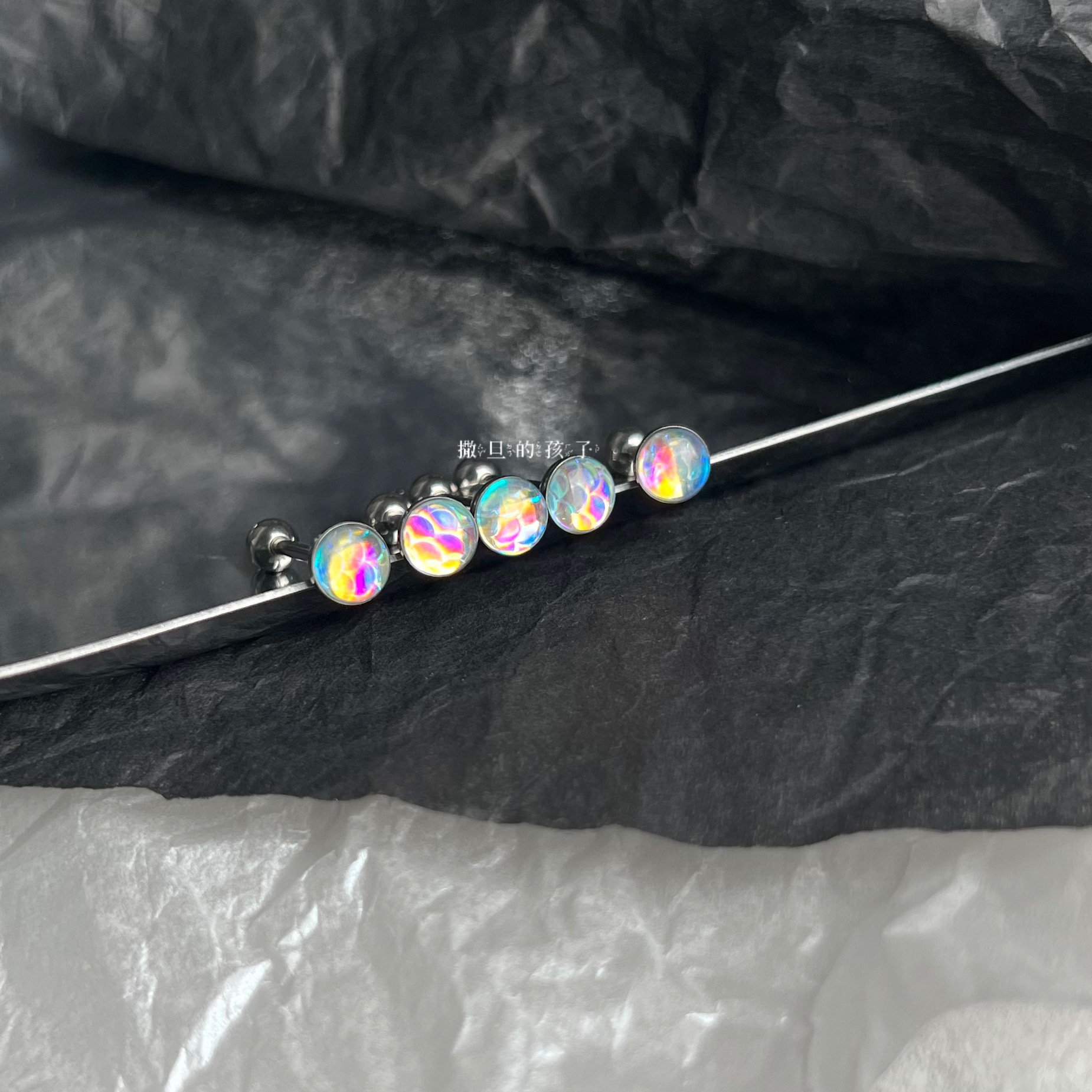 Mermaid Tongue Ring 14G 12mm Tongue Barbell Hot Girl Flash Tongue Nail Steel Piercing Jewelry - Image 4