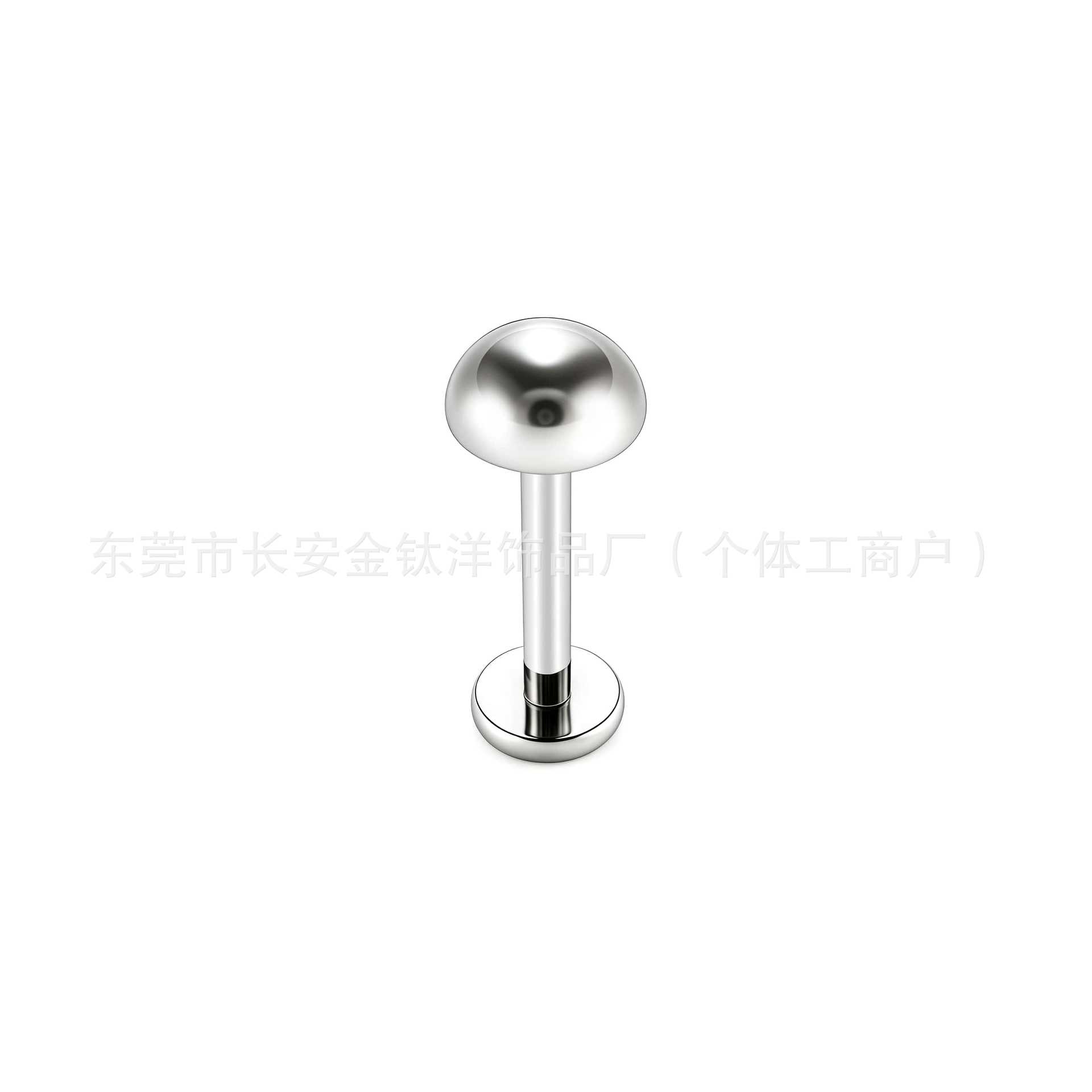 F136 Titanium Hemispherical Lip Nail Earrings Lip Stud Ear Bone Nails G23 Titanium Alloy Piercing Jewelry Basic Accessories - Image 3