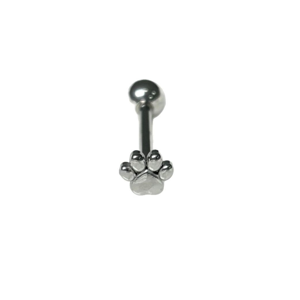 Cat's Paw Dog Paw Bear Paw Tongue Barbell 16mm External Thread Stainless Steel Tongue Piercing Jewelry Wholesale - Image 5